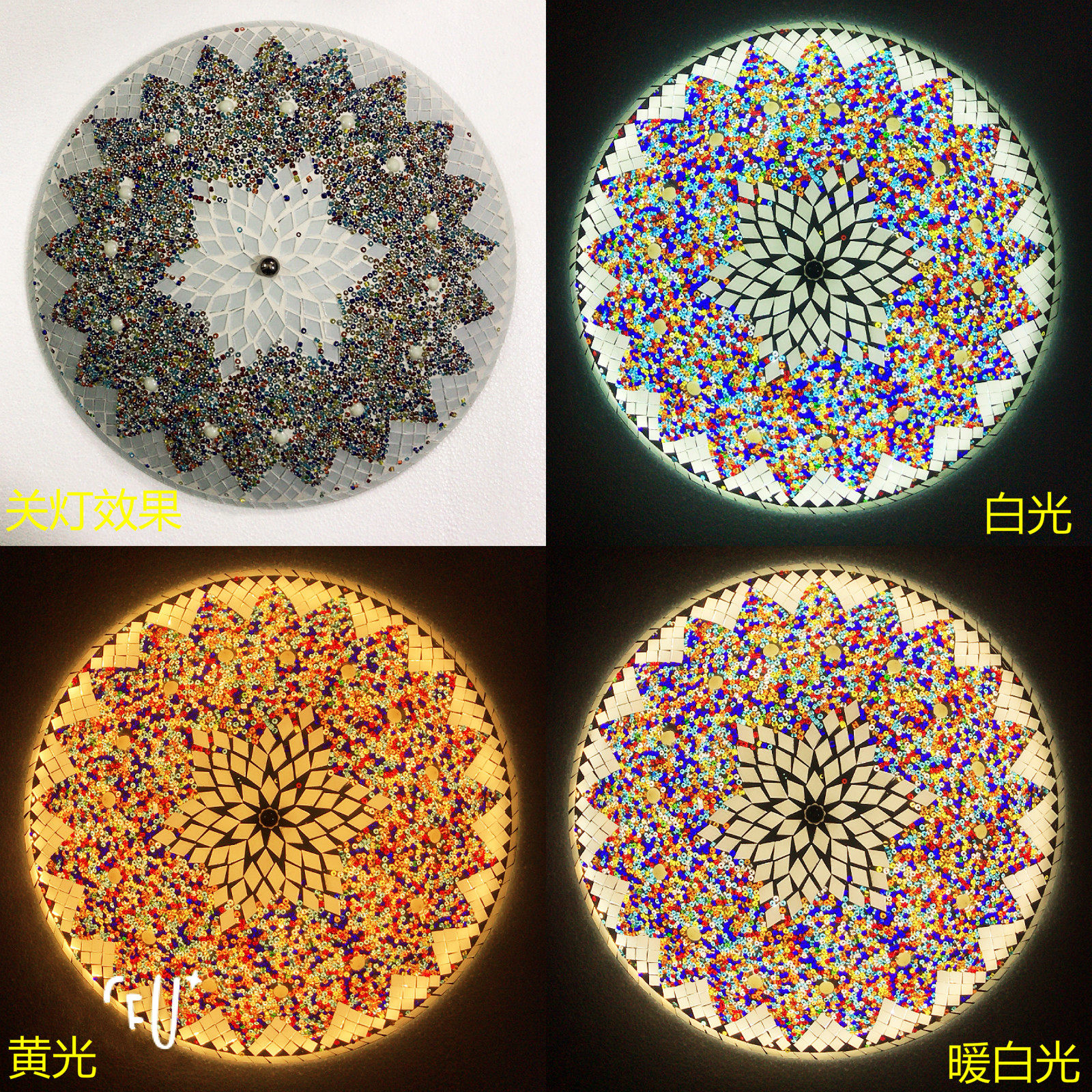 led地中海风温馨过道卧室吸顶灯