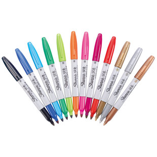 Sharpie 锐意防褪色记号笔Permanent Marker 油性马克笔 1.0mm