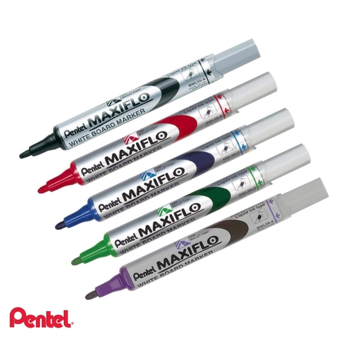Pentel MAXIFLO MWL5S Whiteboard Markers日本派通液压白板笔 细