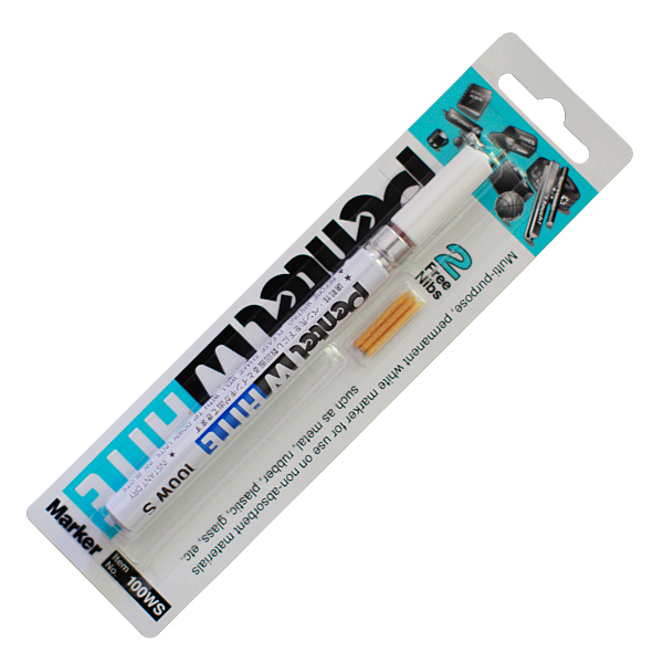 Pentel 派通白色油漆笔 100WS WHITE 白色油笔  中芯