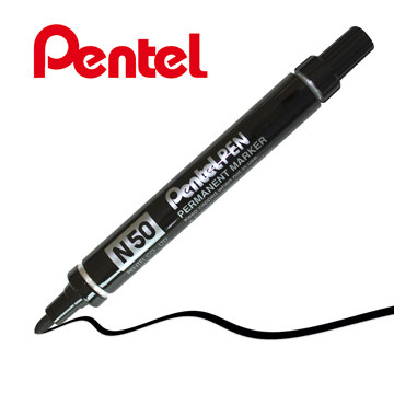 派通记号笔 油性笔Pentel N50 Bullet Tip Permanent Marker Pen