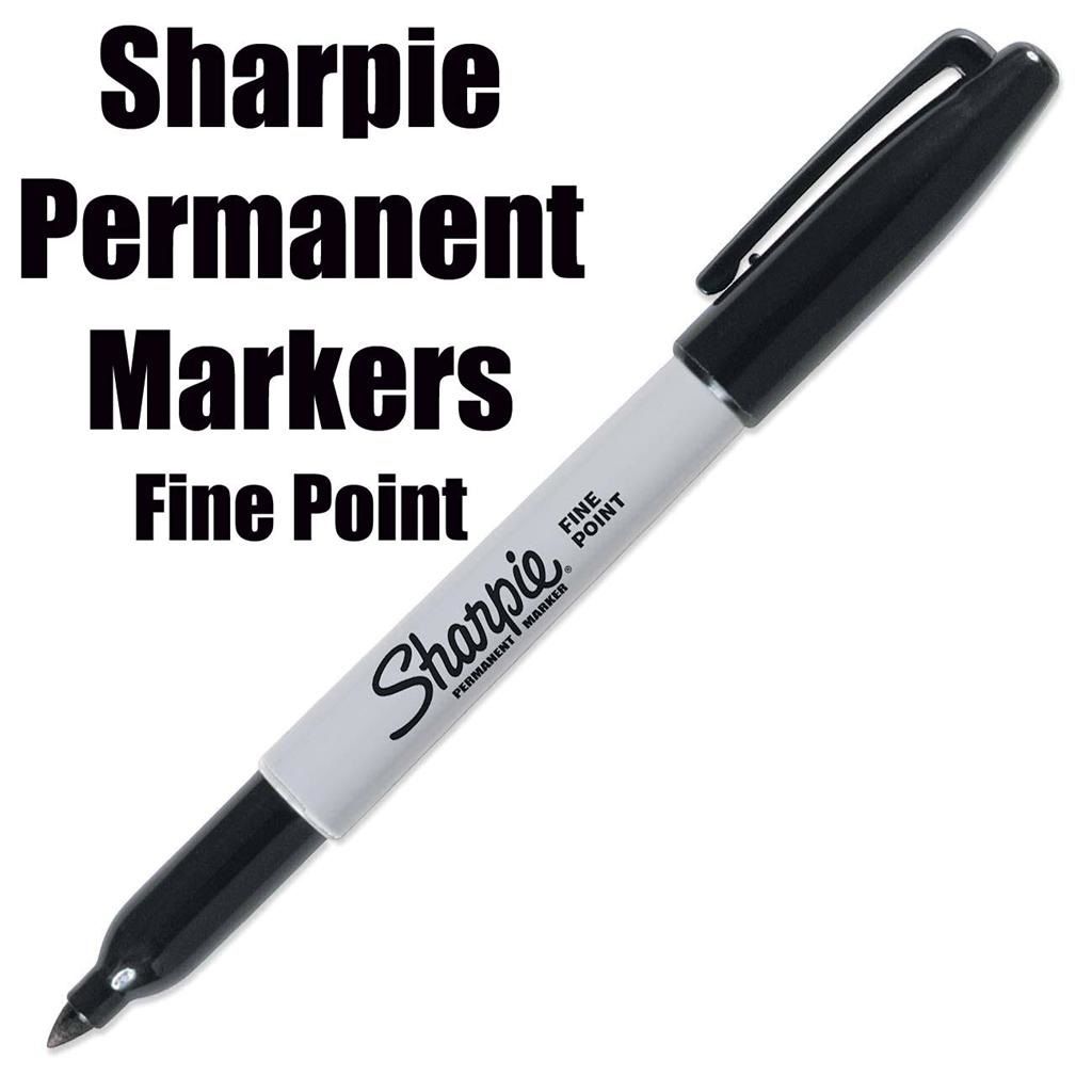 Sharpie Permanent Marker, Fine Point, Black美国夏比记号笔 文具电教/文化用品/商务用品 记号笔 原图主图