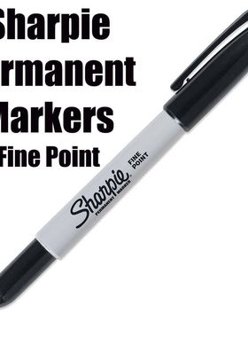 Sharpie Permanent Marker, Fine Point, Black美国夏比记号笔