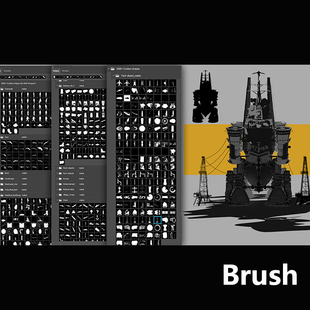 Brush 1500组常用自定义ps矢量图形笔刷合集