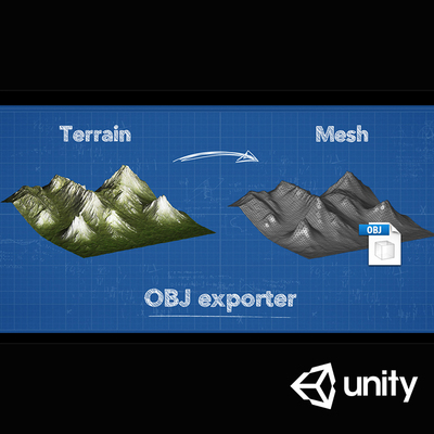 Unity3D 地形转模型插件Terrain To Mesh v2025.7