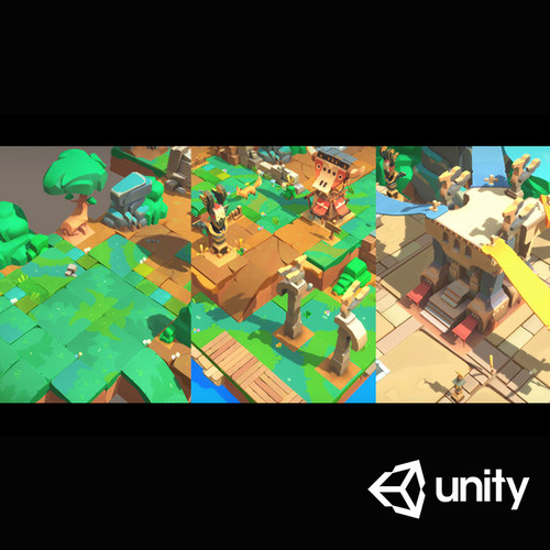 Unity3D 卡通盒子世界环境包Box World Environments PACK