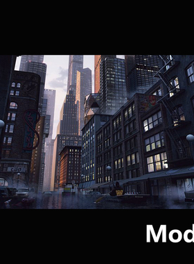 Model 都市城市kitbash3d模型资源