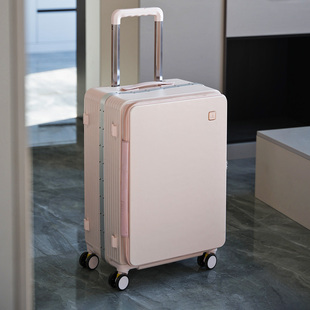 袋鼠行李箱旅游箱2026新款拉杆旅行用侧开盖密码结实耐用加厚24寸