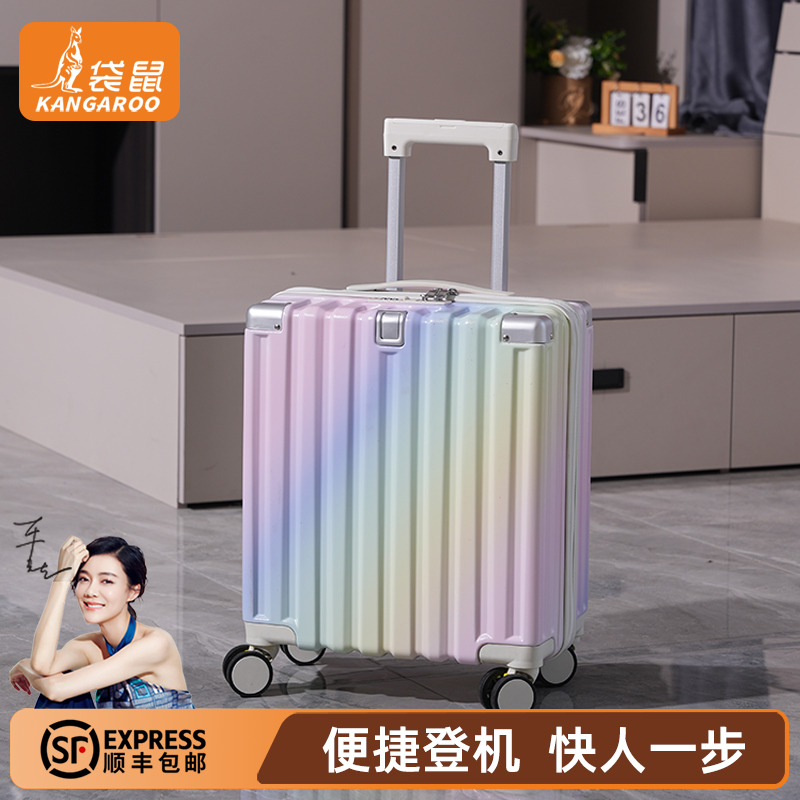 【袋鼠正品】14寸行李箱小号