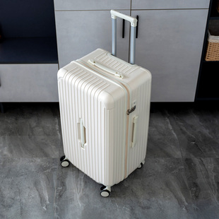 袋鼠pc材质行李箱结实耐用加厚女高颜值24寸双层拉链拉杆密码26男