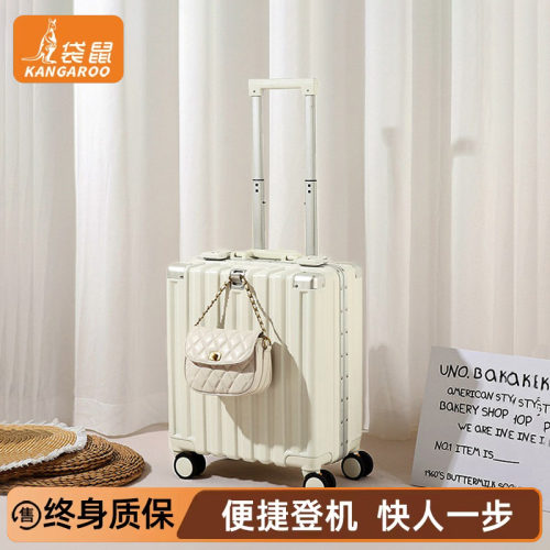 【袋鼠正品】可登机拉杆行李箱