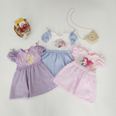 纯尾出口日本25春季 新款 迪家合作联名超美格子公主裙