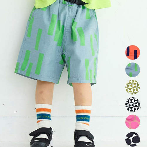 纯原日单Markeys满印防撕裂攀岩短裤儿童满印纯棉短裤活泼经典