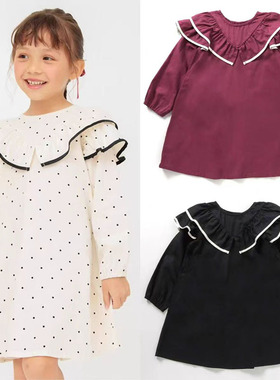 日单apres les cours WEB限定荷叶边连衣裙