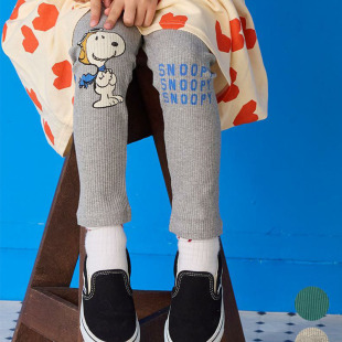 日单纯原Markeys卡通休闲条纹百搭长裤