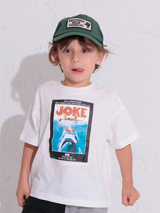 日单Markeys旗下夏季新款儿童纯棉休闲短袖T恤男女宝短袖上衣