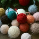 5厘米毛线球马海毛绕线球6CM装 饰品 饰球圣诞树挂件DIY花环花束装