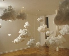 云朵装饰商场店铺橱窗橱窗陈列