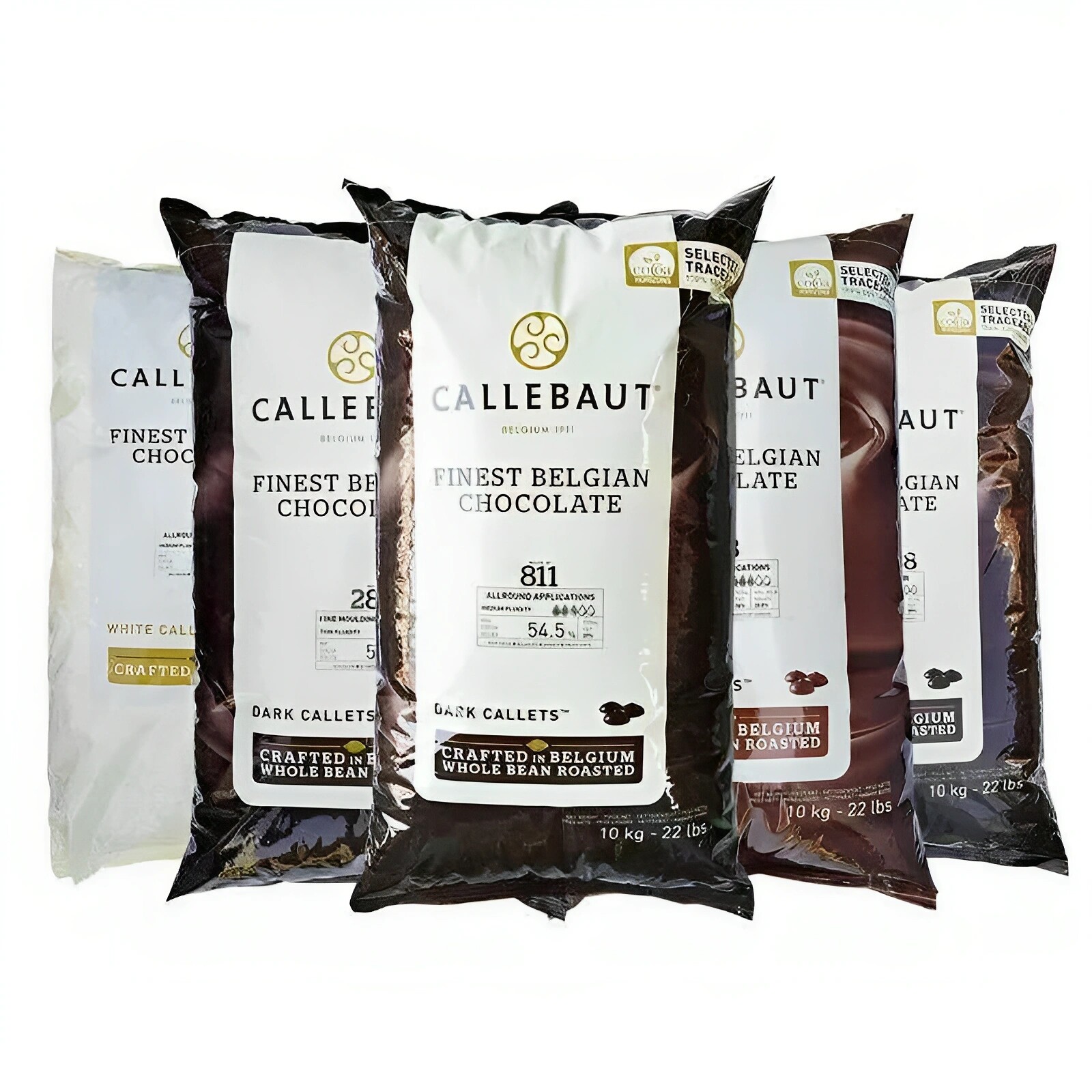 嘉利宝黑巧克力粒54.5%比利时原装进口手工巧克力豆烘焙原料10kg