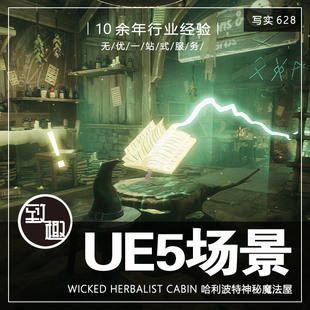 UE4虚幻5_哈利波特神秘魔法屋咒语室内cg游戏场景资产_写实628