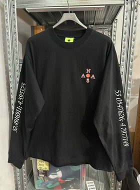 New男式串标个性背印长袖T恤 精梳全棉 XL 胸围122 官价800左右