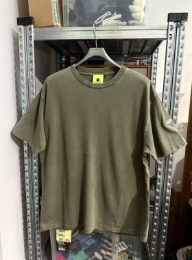 New男式极简风拼接罗纹短袖T恤 全棉 L 胸围118 微瑕特价不退换