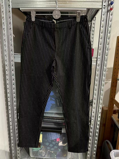 直筒 修身 27码 腰围76 官价1300 soda女式 复古条纹休闲长裤