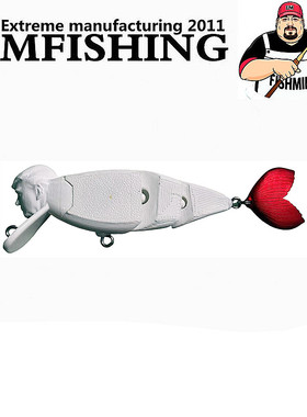 稀奇古怪路亚饵浮水米诺送礼收藏DIY一体成型结实针对鲈鱼鳡鱼鳜