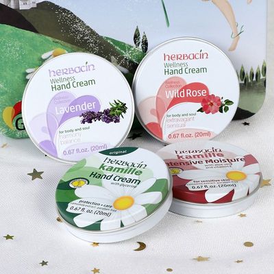 Herbacin小甘菊经典护手霜玫瑰薰衣草保湿滋润秋冬便携正品20ml