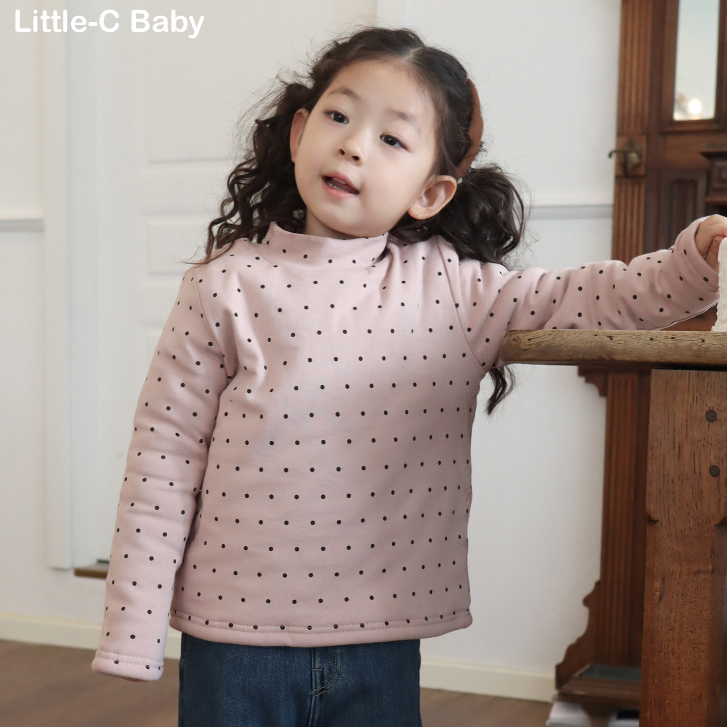 秋冬保暖神器！韩国女童2025新款加厚套头棉袄棉服内胆内搭外穿