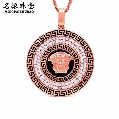 14K彩金俄罗斯玫瑰金吊坠