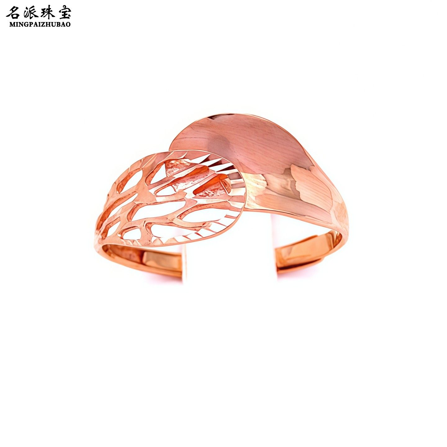 名派珠宝正品纯俄罗斯585紫金手饰14K玫瑰金新品双环镂空枫叶戒指,珠宝/钻石/翡翠,手饰,淘宝优惠券,粉丝福利购,淘宝优惠卷