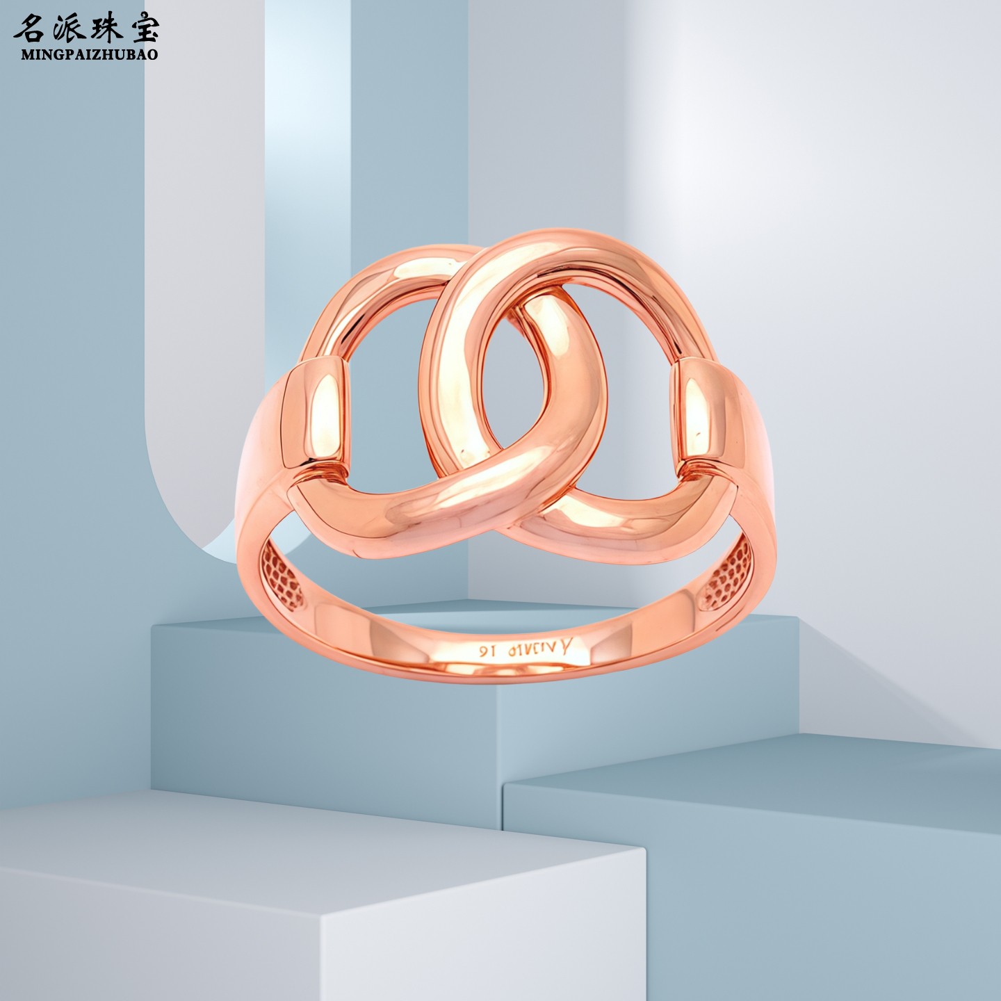 14K彩金俄罗斯玫瑰金戒指