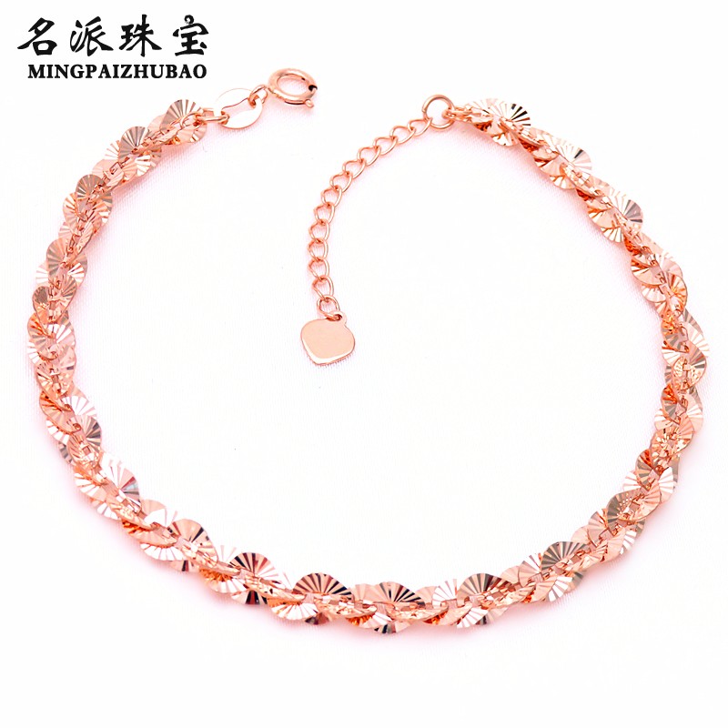 名派珠宝纯俄罗斯585女凤尾14k金