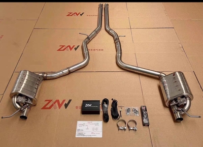 CLS300320 260 350不锈钢中尾段阀门排气管四出 AMGC63 W218