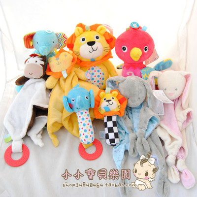 拉震玩偶手抓棒可入口啃咬安抚巾