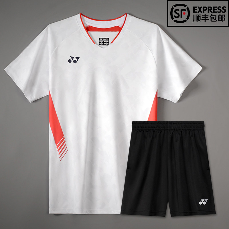 尤尼克斯羽毛球服志田千阳大赛服男女款上衣yy速干短袖套装比赛服