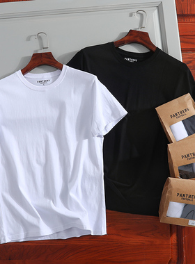 年度福利！两件装 纯棉水洗磨毛 神级捡漏夏季基础短袖T恤男F288