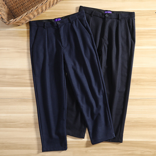 48.5绵羊毛混纺 毛呢裤 秋冬季 宽松九分休闲裤 GC352 男士 巨牛强货