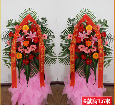 宜宾翠屏区市政府广场沃尔玛梅西百货东大门鲜花店配送开业花篮