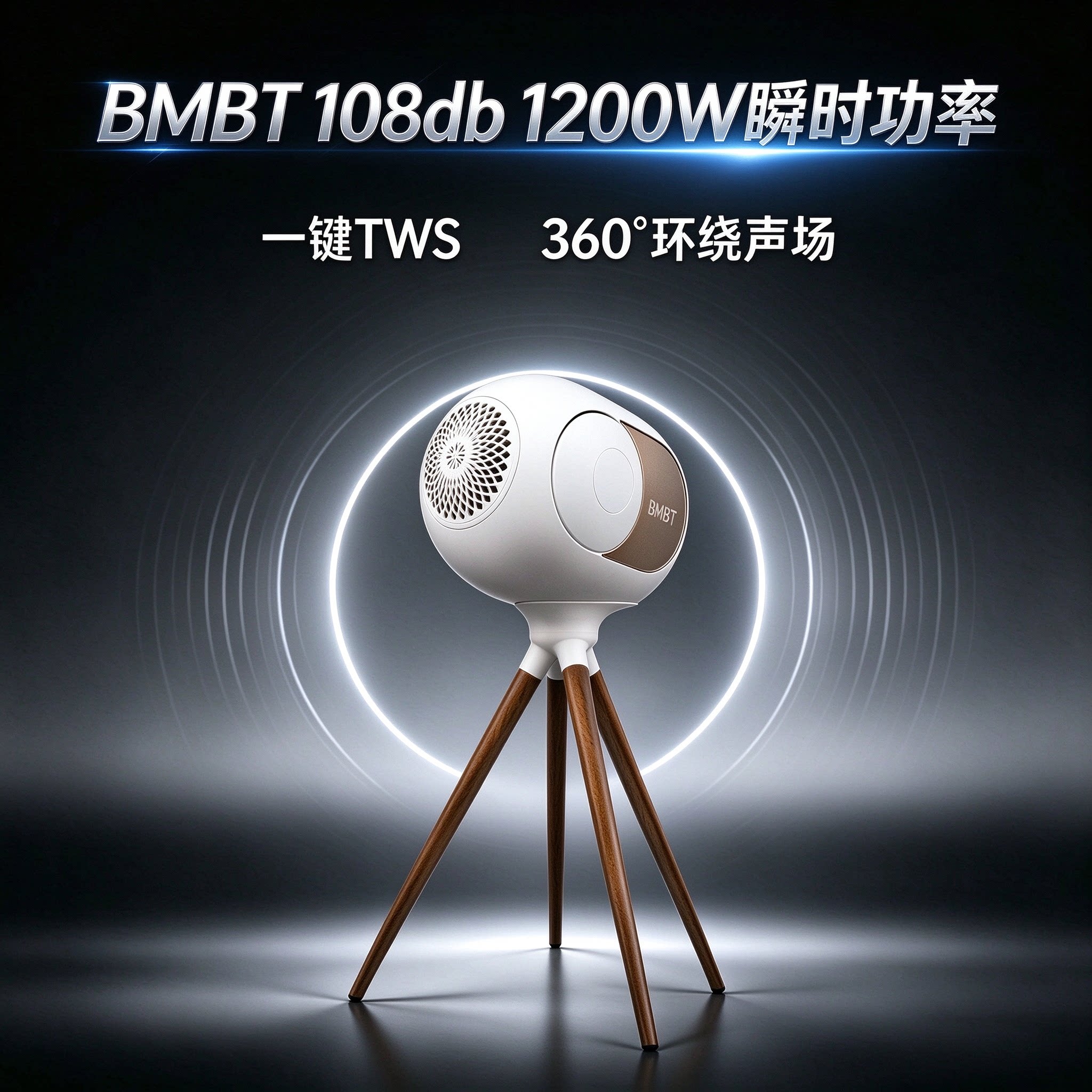 BMBT 108dB重低音蓝牙高保真音响礼物乔迁超长续航低音炮户外金蛋