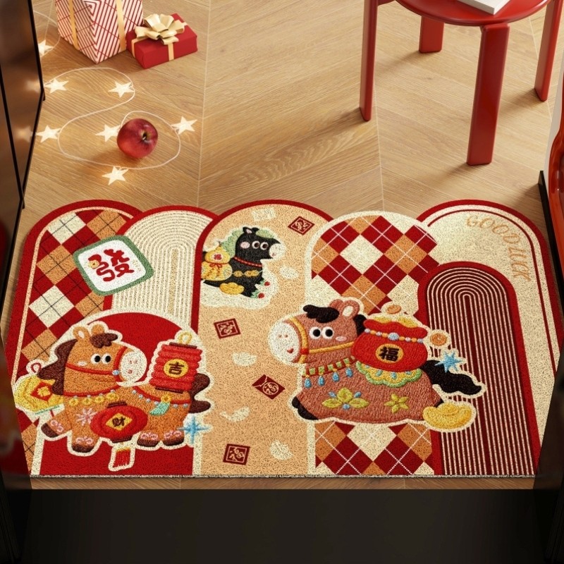 2026马年新年入户门丝圈地垫高级感入户门垫门口进门垫子入门室外,居家布艺,入户地垫,淘宝优惠券,粉丝福利购,淘宝优惠卷