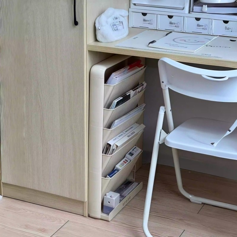 开学季落地书架学生书桌侧边书本收纳层架教室多功能简易夹缝书立,收纳整理,书桌收纳置物架,淘宝优惠券,粉丝福利购,淘宝优惠卷