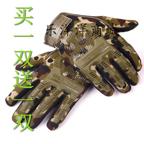 包邮男士特种兵黑鹰全指手套战术格斗手套户外运动骑行长指手套