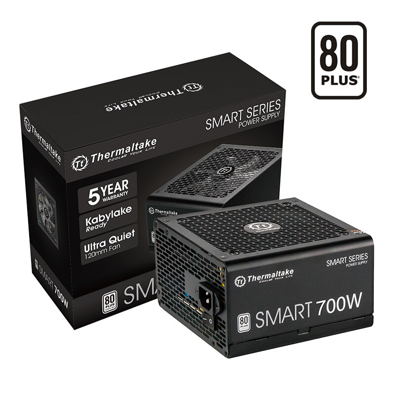 Tt电源Smart 500W 600W 700W白牌直出五年换新静音台式机电脑电源