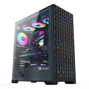 Tt钢影风台式电脑主机箱黑白色高兼容360水冷4090显卡网格面板