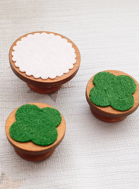 工厂直供圆桌饰品微缩场景摆件家居木制饰品装饰微缩厨房迷你桌子