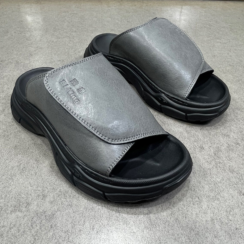 厚底增高拖鞋男夏季外穿高级感一字拖防滑耐磨百搭凉拖潮休闲运动