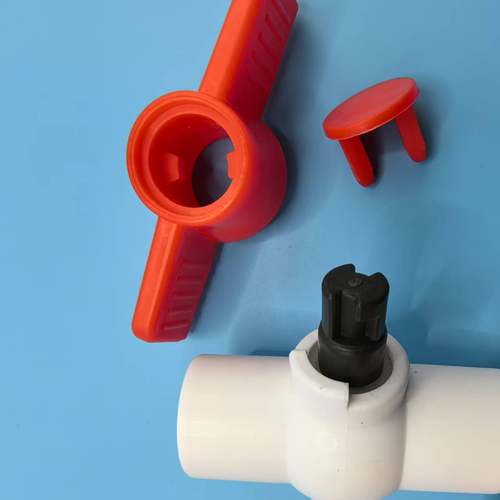 PPR/PE塑料一字蝶柄球阀手柄内径20-63平口阀门热熔阀门开关