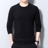 双面绒打底衫男士长袖t恤圆领纯色男装卫衣C416-8608-P30现货，男装T恤，星座715-3